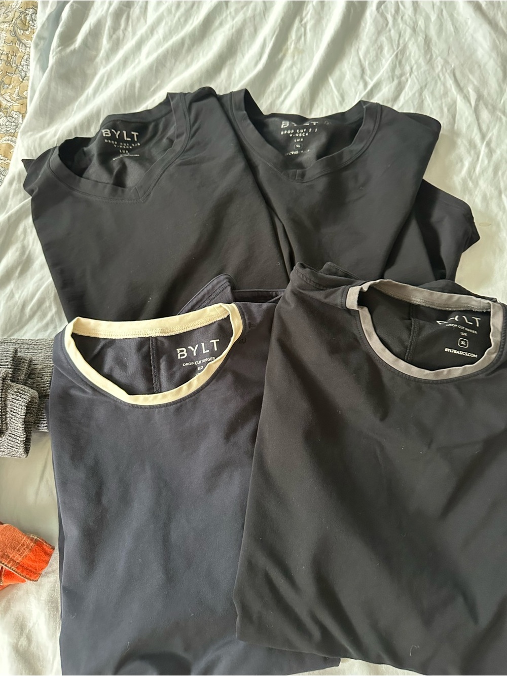 BYLT Basics Men's Short Sleeve Tees — LOT of 5
